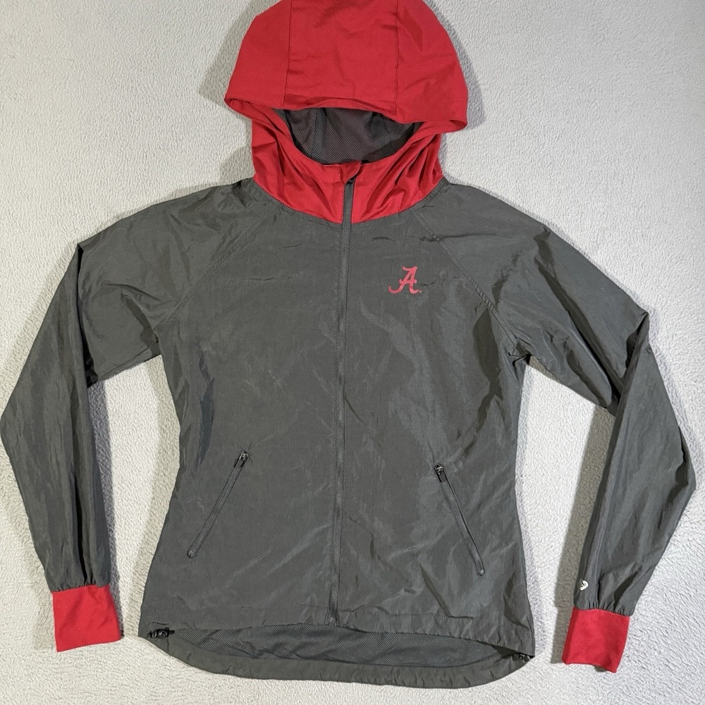 Colosseum NCAA Alabama Crimson Tide Women's Full Zip Windbreaker Jacket